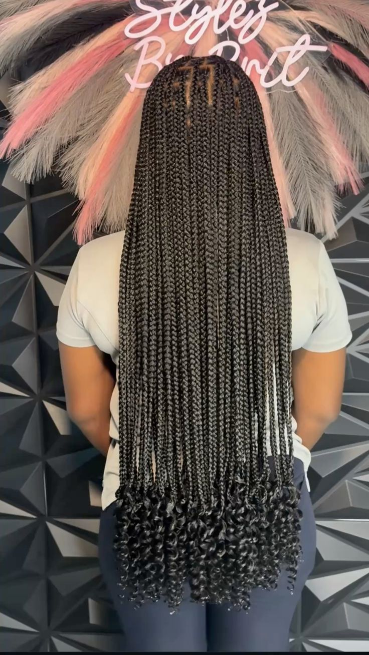 Knotless with Curls (2)